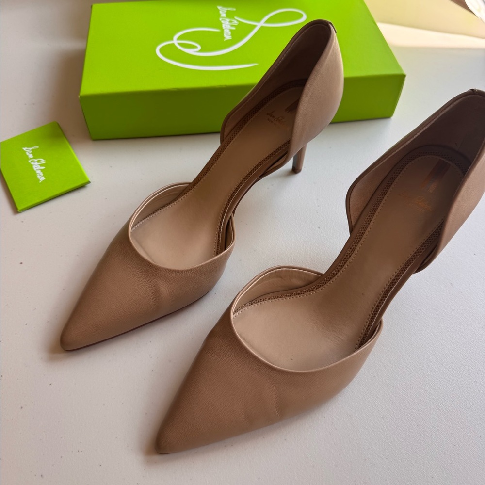 Sam Edelman Tan Heels with D'Orsay Design